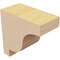 Ekena Millwork 2"W x 4"D x 4"H Classic Newport Rough Cedar Woodgrain TimberThane Corbel, Primed Tan CORUR02X04X04NEWRCPR - alternate 3